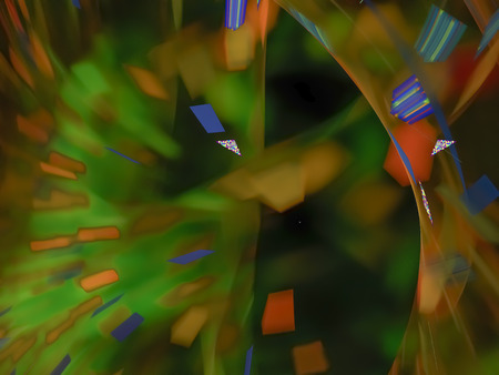 abstract digital fractalの写真素材