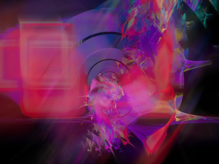 abstract digital fractal beautiful designの写真素材