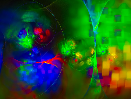 abstract digital fractal beautiful designの写真素材