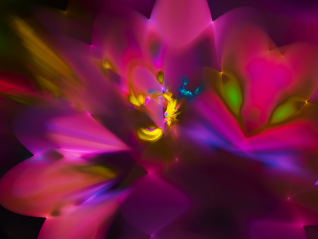 abstract digital fractalの写真素材
