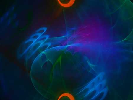 abstract digital fractalの写真素材