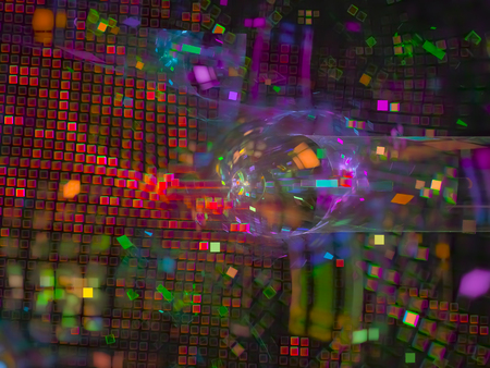 abstract fractal digital design
