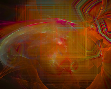 fractal digital abstract designの写真素材