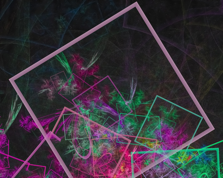 digital abstract fractalの写真素材