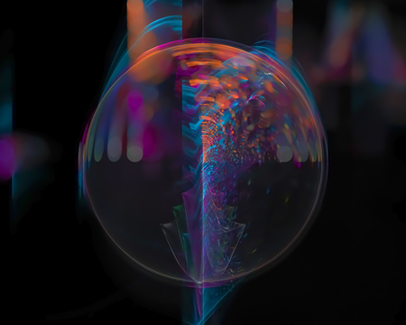 abstract digital fractalの写真素材