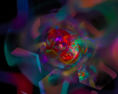 absract digital fractalの写真素材