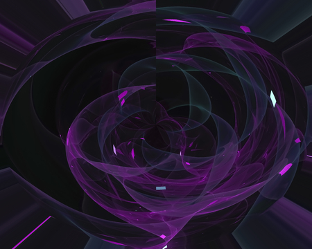 abstract digital fractalの写真素材