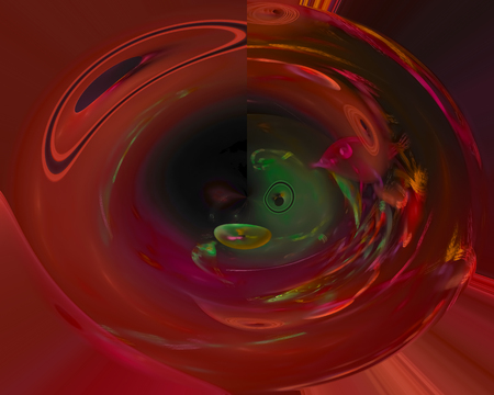 abstract digital fractalの写真素材