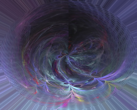 abstract digital fractal fantasyの写真素材