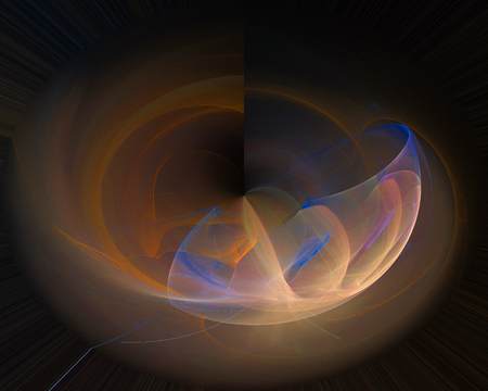 abstract digital fractalの写真素材