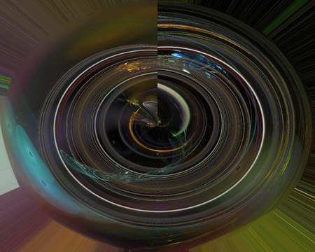 abstract digital fractalの写真素材