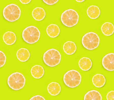 orange piece pattern on a coloredの写真素材