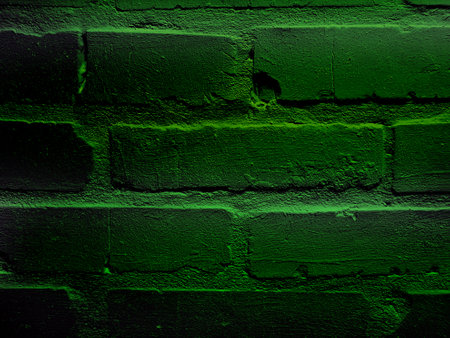 colored brick wall background closeの写真素材