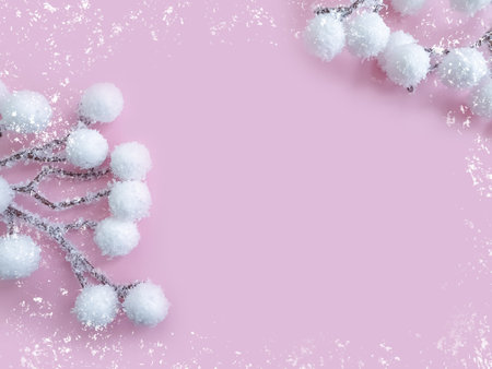 christmas tree toy, winter background card, snowの写真素材