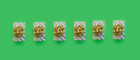 beautiful gift box on a colored background