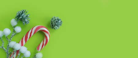christmas, candy cane on a colored background