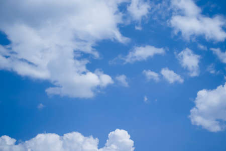 blue sky white clouds background