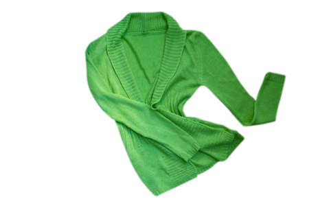 colored jacket isolated on white backgroundの写真素材