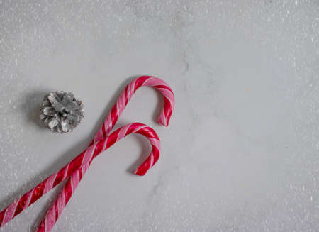 tasty candy cane, festive christmas backgroundの写真素材
