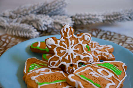delicious christmas gingerbread christmas tree branch