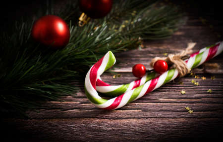 christmas candy cane, branch background