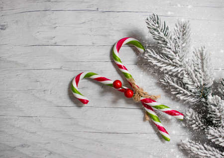 christmas candy cane, branch background