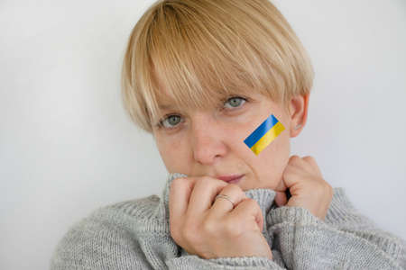 sad woman flag
Ukraine patriotic
