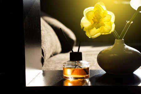 Perfume for the home, flower in the roomの写真素材