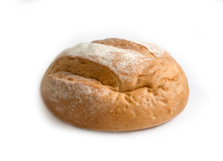 White bread isolated on white background