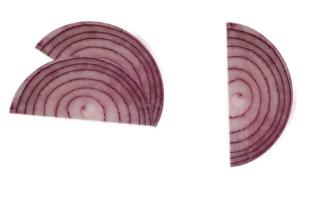 Blue bow cut isolated on white backgroundの写真素材