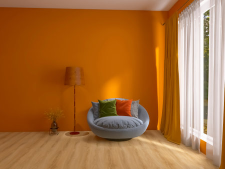 Living room sofa interior 3d render, 3d illustrationの写真素材