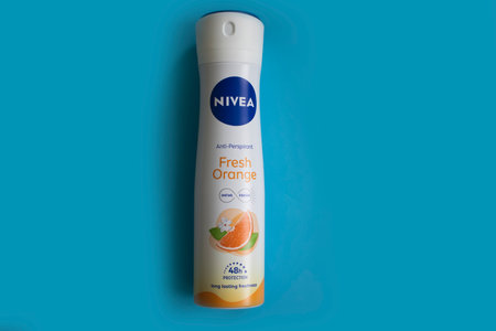 July 23, 2023 Ukraine city of Kyiv deodorant Niveaのeditorial素材