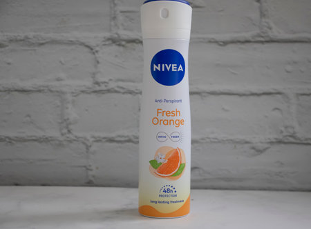 July 23, 2023 Ukraine city of Kyiv deodorant Niveaのeditorial素材