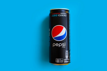 June 19, 2023 Ukraine city Kyiv Pepsi Cola can without sugar