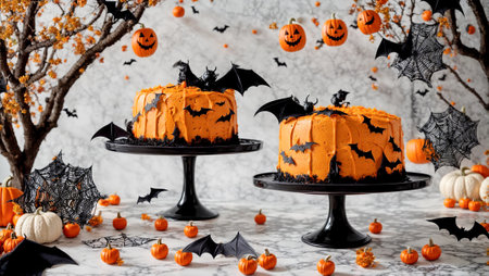 Halloween cake, pumpkinの素材