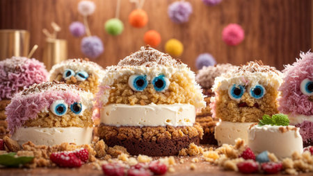 Cake monster with eyesの素材