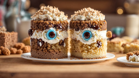 Cake monster with eyesの素材