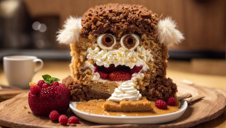 Cake monster with eyesの素材