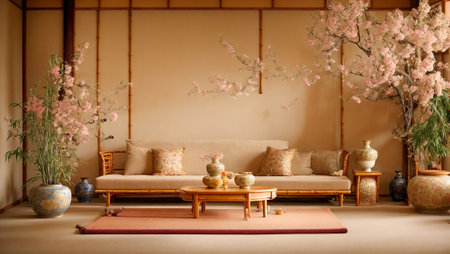 Japanese style bedroom interiorの素材