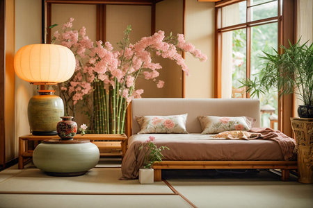 Japanese style bedroom interiorの素材