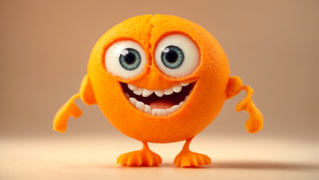 cute cartoon orangeの素材
