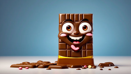 cute cartoon chocolateの素材