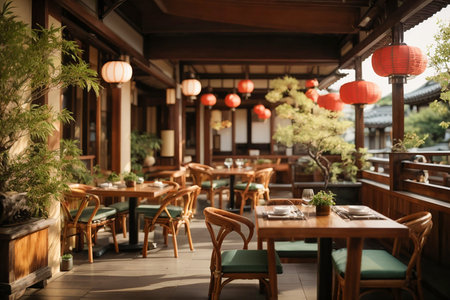 Japanese style cafe interiorの素材