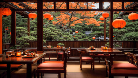 Japanese style cafe interiorの素材