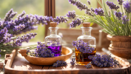 Lavender flower cosmetic oilの素材