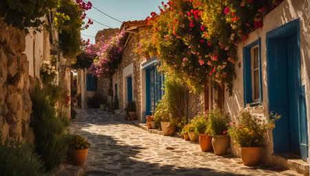 Colorful houses in Paros island, Cyclades, Greece.の素材