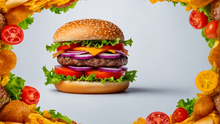 delicious hamburgerの素材