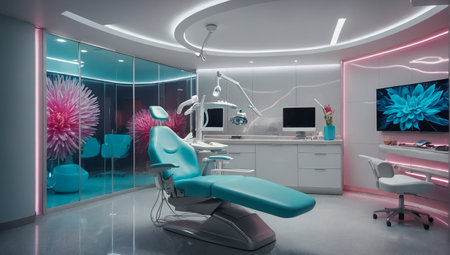 beautiful empty modern dental officeの素材