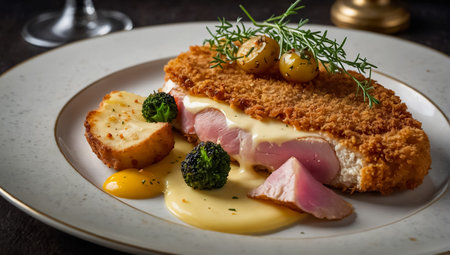 Cordon bleu in a restaurantの素材