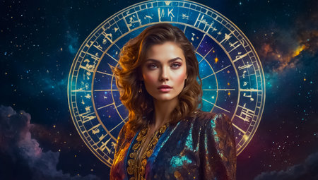 3d illustration of astrological sign. Zodiacal horoscope.の素材